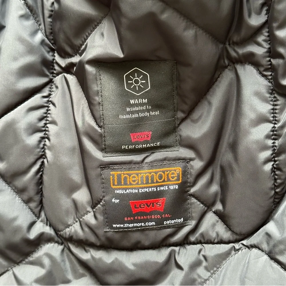 FOLSOM UTILITY JACKET MENS DETACHABLE QUILTED THERMORE INSULATED HOODED WHITE - Picture 10 of 11